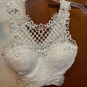 White hoco dress